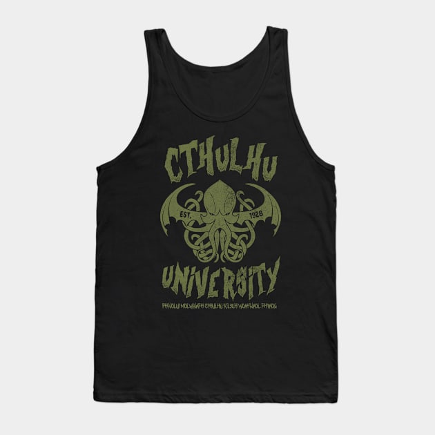 Cthulhu University Tank Top by Arinesart